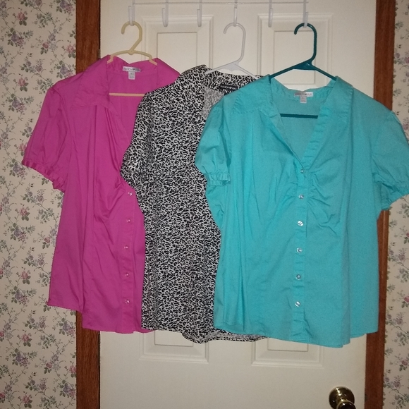 Fashion Bug Tops - Lot of 3 xl button down tops NWOT.